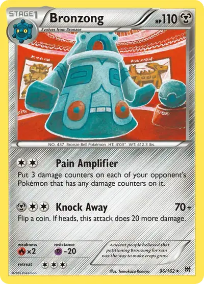 Bronzong 96/162, BREAKthrough, illustrated by Tomokazu Komiya