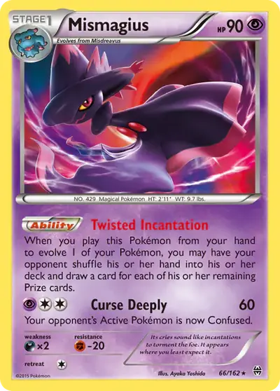 Mismagius 66/162, BREAKthrough, illustrated by Ayaka Yoshida