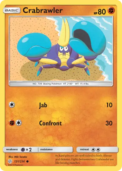 Crabrawler 121/236, Cosmic Eclipse, illustrated by Miki Tanaka