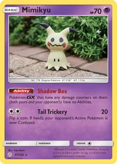 Mimikyu 97/236, Cosmic Eclipse, illustrated by Yuka Morii