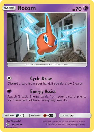 Rotom 86/236, Cosmic Eclipse, illustrated by Mina Nakai