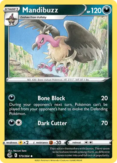 Mandibuzz 173/264, Fusion Strike, illustrated by Narumi Sato