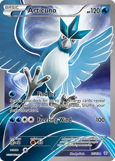 Articuno 25/083, Generations, illustrated by Ryo Ueda