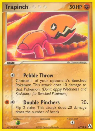 Trapinch 67/092, Legend Maker, illustrated by Tomokazu Komiya