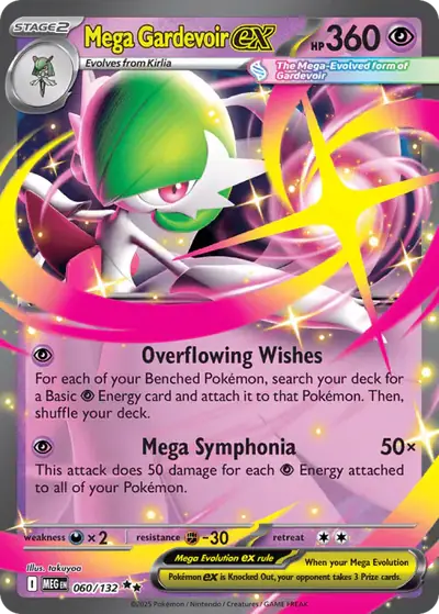 Mega Gardevoir ex 060/132, Mega Evolution Base, illustrated by takuyoa