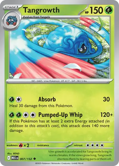 Tangrowth 007/132, Mega Evolution Base, illustrated by REND