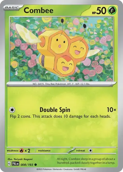 Combee 008/193, Paldea Evolved, illustrated by Yoriyuki Ikegami