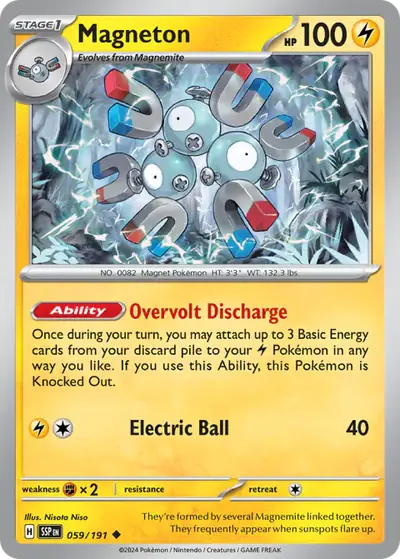 Magneton 059/191, Surging Sparks, illustrated by Nisota Niso